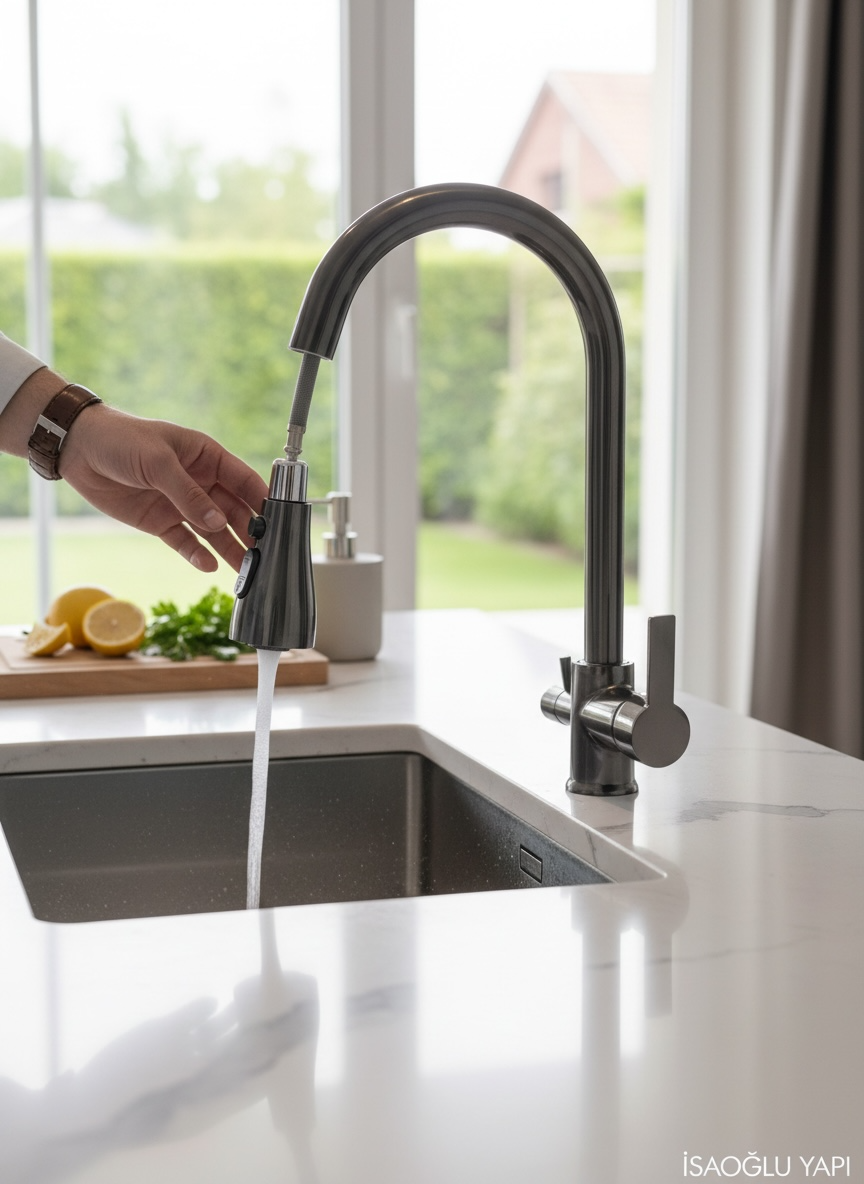 Antrasit Mutfak Bataryası Spiralli Arıtmalı Tazzik ve Basınç Ayarlı Arıcıtılara Uygun Antrasıt Gri