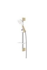 Mat Gold Beyaz Duş Seti Çift Renk Duş Sistemi Premium Banyo Seti