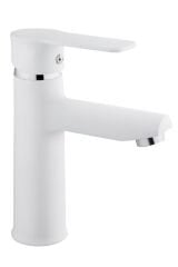 Beyaz Lavabo Bataryası Beyaz Lavabo Musluğu Mat Beyaz Leylak Armatür