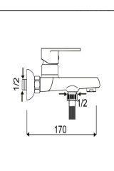 Banyo Bataryası Duş Bataryası Silver Gümüş Banyo Musluğu 5 Yıl Garantili