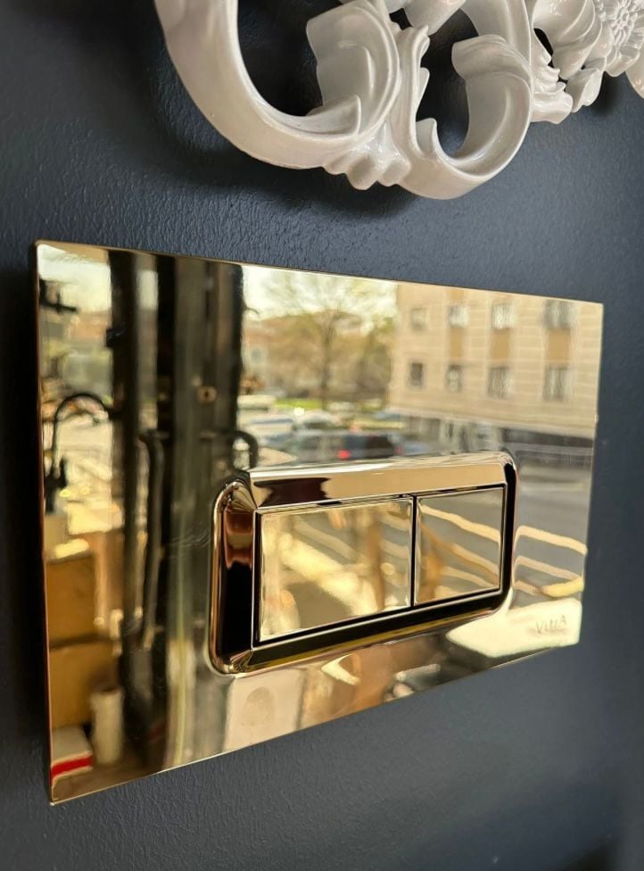 Gold Vitra Gömme Rezervuar Butonu Tek Buton