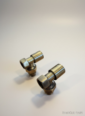 Antik Gold Havlupan Vanası 2 Adet Takım Eskitme Gold Radyatör Havlupan Vana Takımı