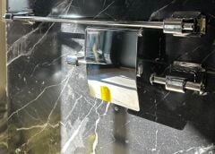 Parlak Gümüş Silver Vintage Classic Premium 3'lü Banyo Aksesuar Serisi