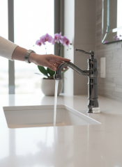 Antrasit Retro Lavabo Bataryası Paslanmaz Pirinç Materyal Vintage Antrasit Gri Armatür