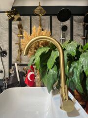 Mat Gold Modern Arıtmalı Mutfak Eviye Bataryası