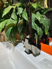 Füme Arıtmalı Mutfak Armatür Grape Design Kare Füme Gri Arıtıcılı Batarya