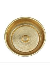 Kurna Musluğu Gold Hamam Muslukları Hamam Tası Dahil Set Altın Kurna Bataryası