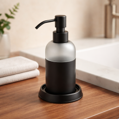 Siyah Retro Sıvı Sabunluk Banyo Sıvı Sabunluk Pirinç Materyal Paslanmaz Siyah Renk