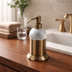 Antik Gold Retro Sıvı Sabunluk Banyo Sıvı Sabunluk Pirinç Materyal Paslanmaz Eskitme Renk