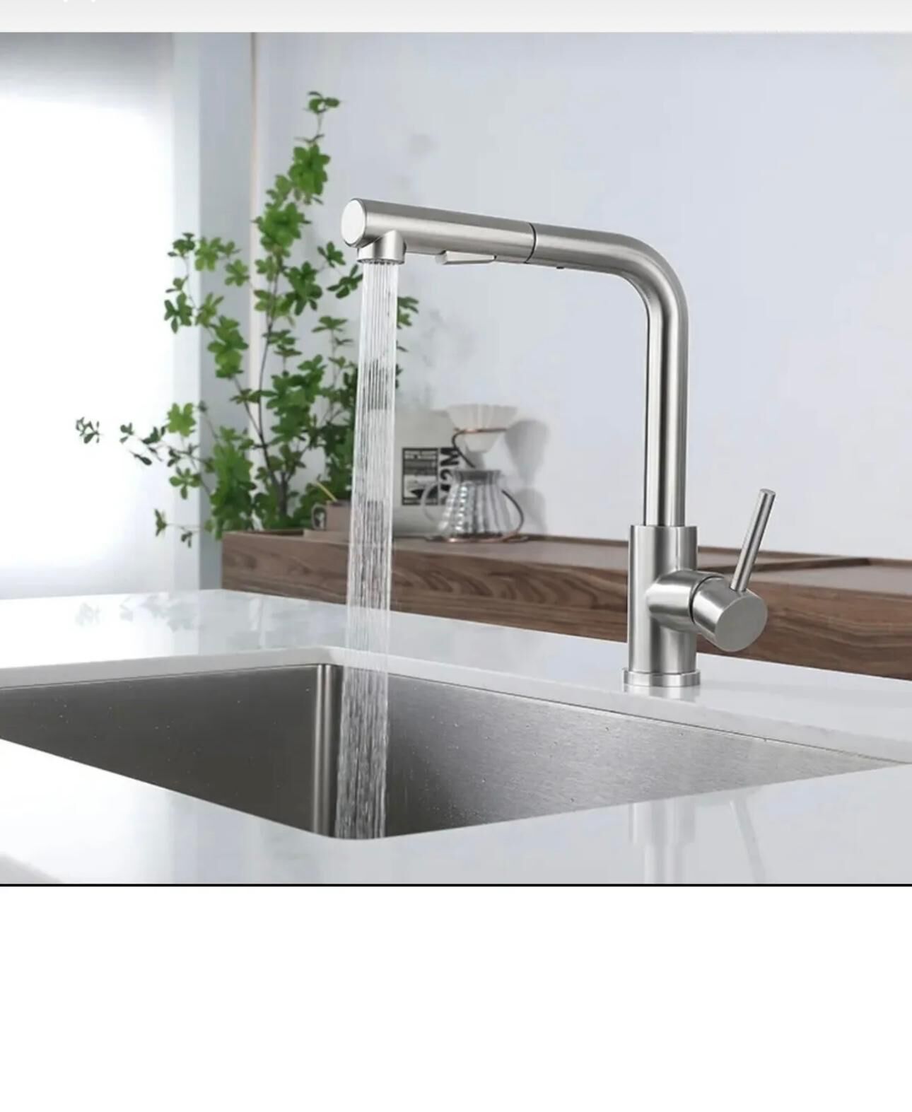 Mat Krom Arıtmalı Spiralli Mutfak Armatür Tazzikleme Özellikli Batarya