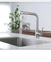 Mat Krom Arıtmalı Spiralli Mutfak Armatür Tazzikleme Özellikli Batarya