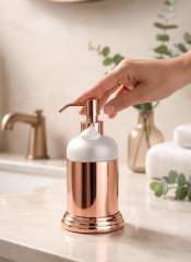 Bakır Retro Sıvı Sabunluk Banyo Sıvı Sabunluk Pirinç Materyal Paslanmaz Bronz Renk