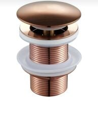 Bakır Pop Up Lavabo Gideri Bronz Lavabo İçi Gider Bas Bırak Sistem