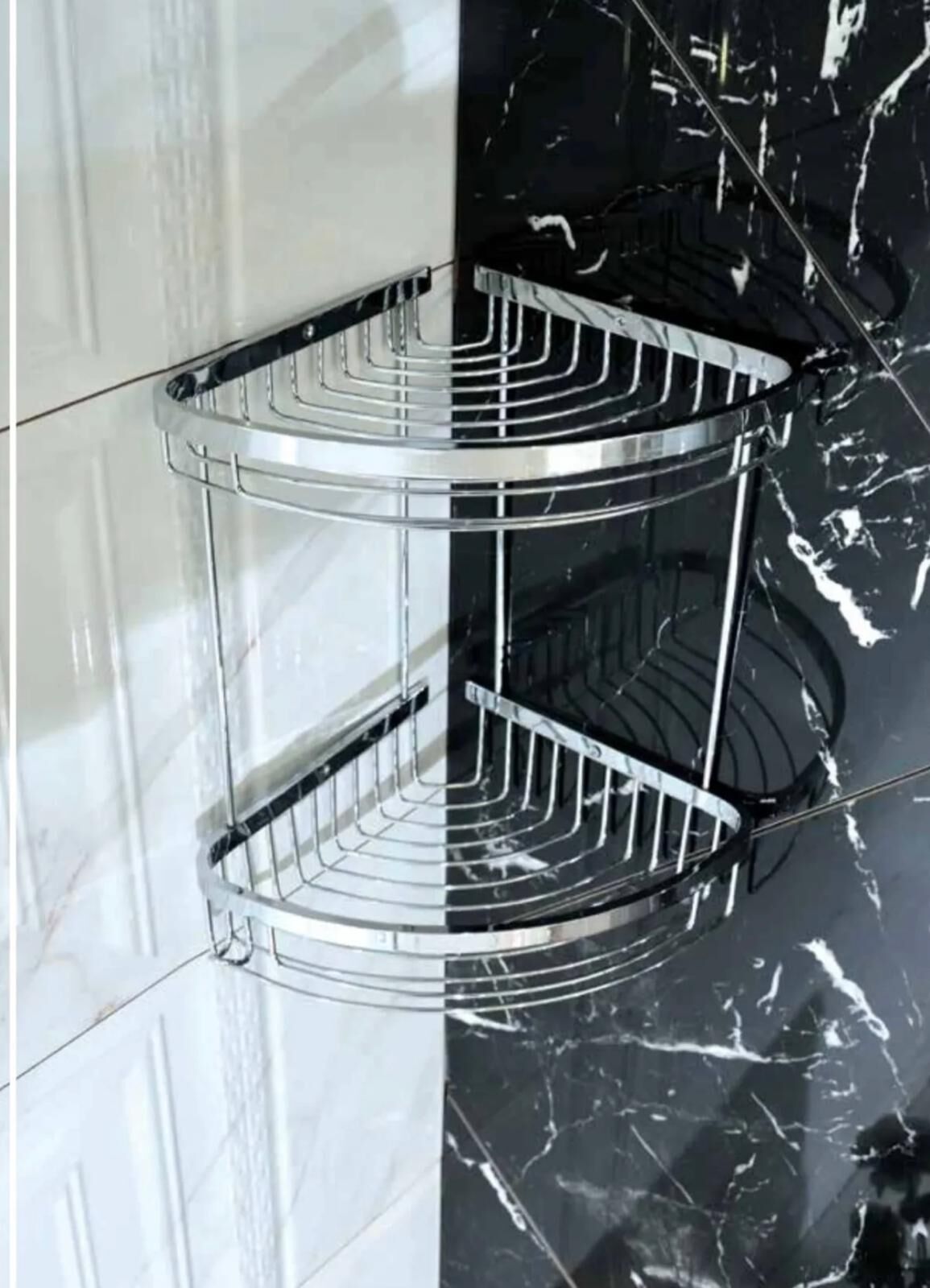 Banyo Şampuanlık İkili Paslanmaz Köşelik