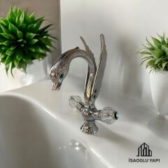 Lavabo Bataryası El Yapımı Özel Tasarım Pirinç Lavabo Armatür