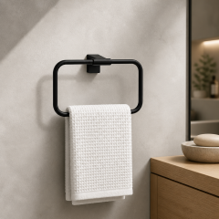 Mat Siyah Banyo Havluluk Eskitme Gold Pirinç Paslanmaz Çelik Havluluk