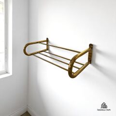 Mat Gold Havluluk Otel Tipi Raf Havluluk Fırçalanmış Mat Gold Premium Havluluk