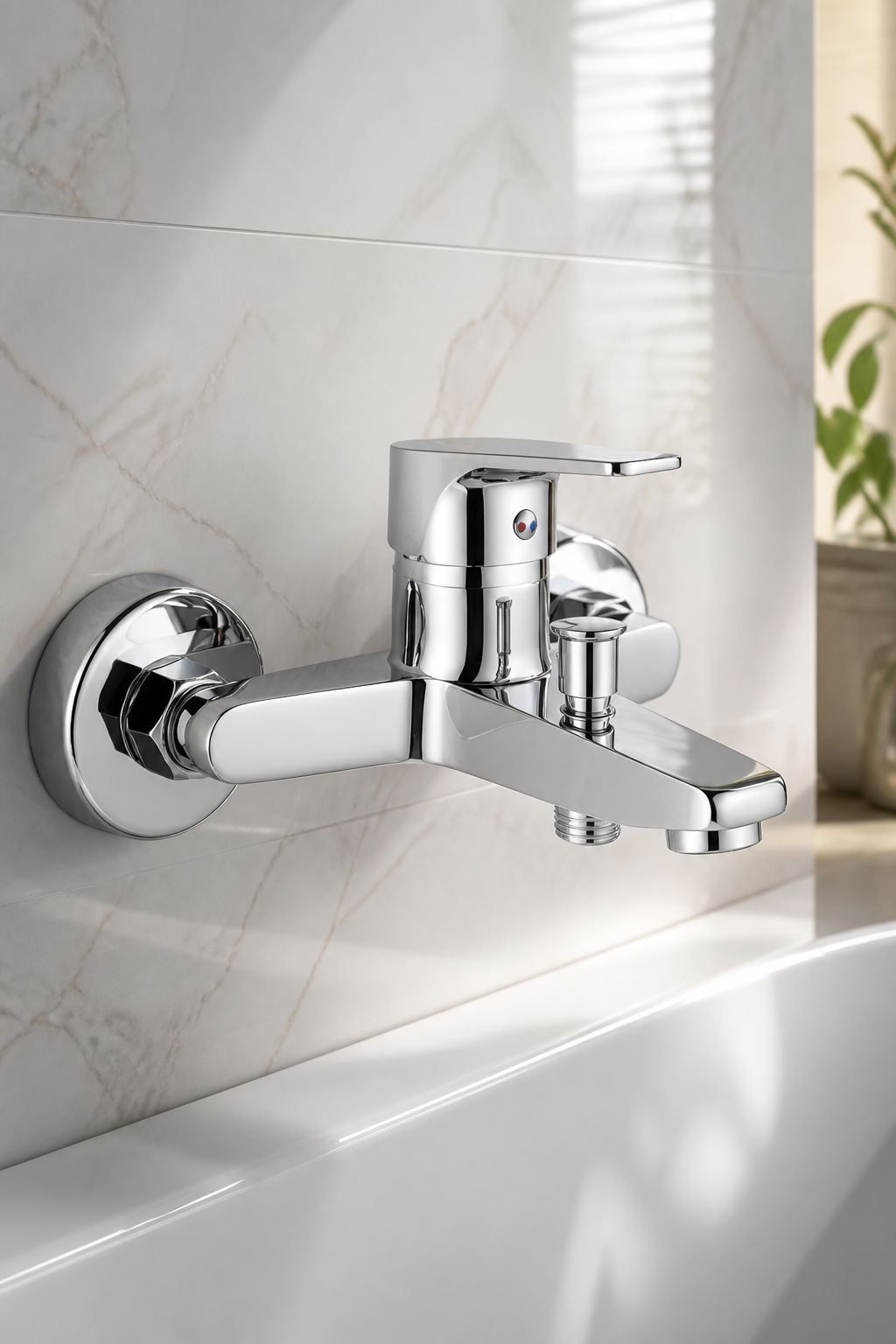 Silver Gümüş Banyo Bataryası Pirinç Malzeme Krom Gri Banyo Duş Armatürü
