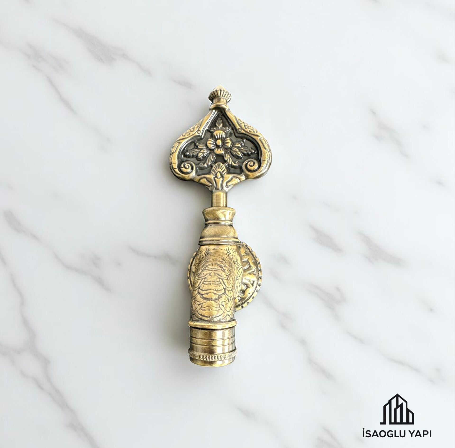 Antik Gold Kurna Musluğu Vintage Tasarım Özel Yapım Eskitme Osmanlı Hamam Musluk