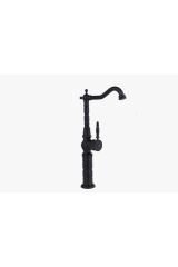 Gold Çanak Lavabo Bataryası Vintage Klasik Çanak Armatür Yüksek Model Altın Musluk