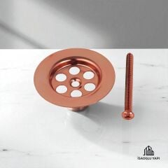 Bakır Lavabo Sifonu Bronz Süzgeç Bakır Vida Dahil Lavabo Gideri