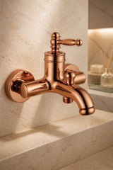 Rose Bakır Rustik Banyo Bataryası Retro Duş Armatürü Pirinç Paslanmaz Bakır Bronz Batarya