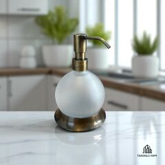Antik Gold Sabunluk Pirinç Sıvı Sabunluk Özel Seri Sabunluk Eskitme Gold