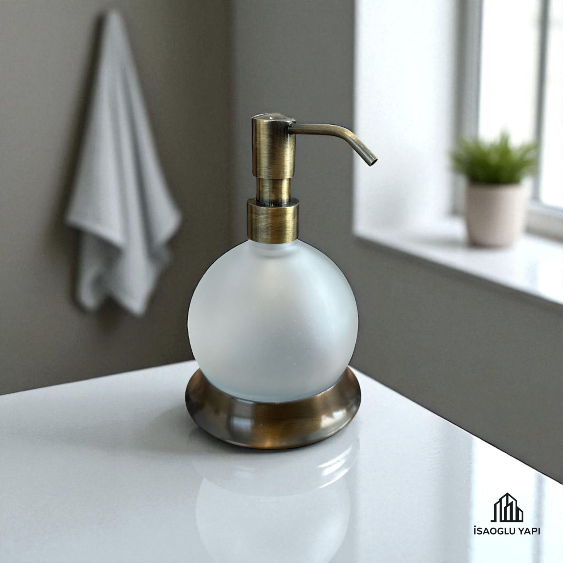Antik Gold Sabunluk Pirinç Sıvı Sabunluk Özel Seri Sabunluk Eskitme Gold