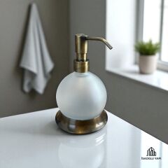 Antik Gold Sabunluk Pirinç Sıvı Sabunluk Özel Seri Sabunluk Eskitme Gold