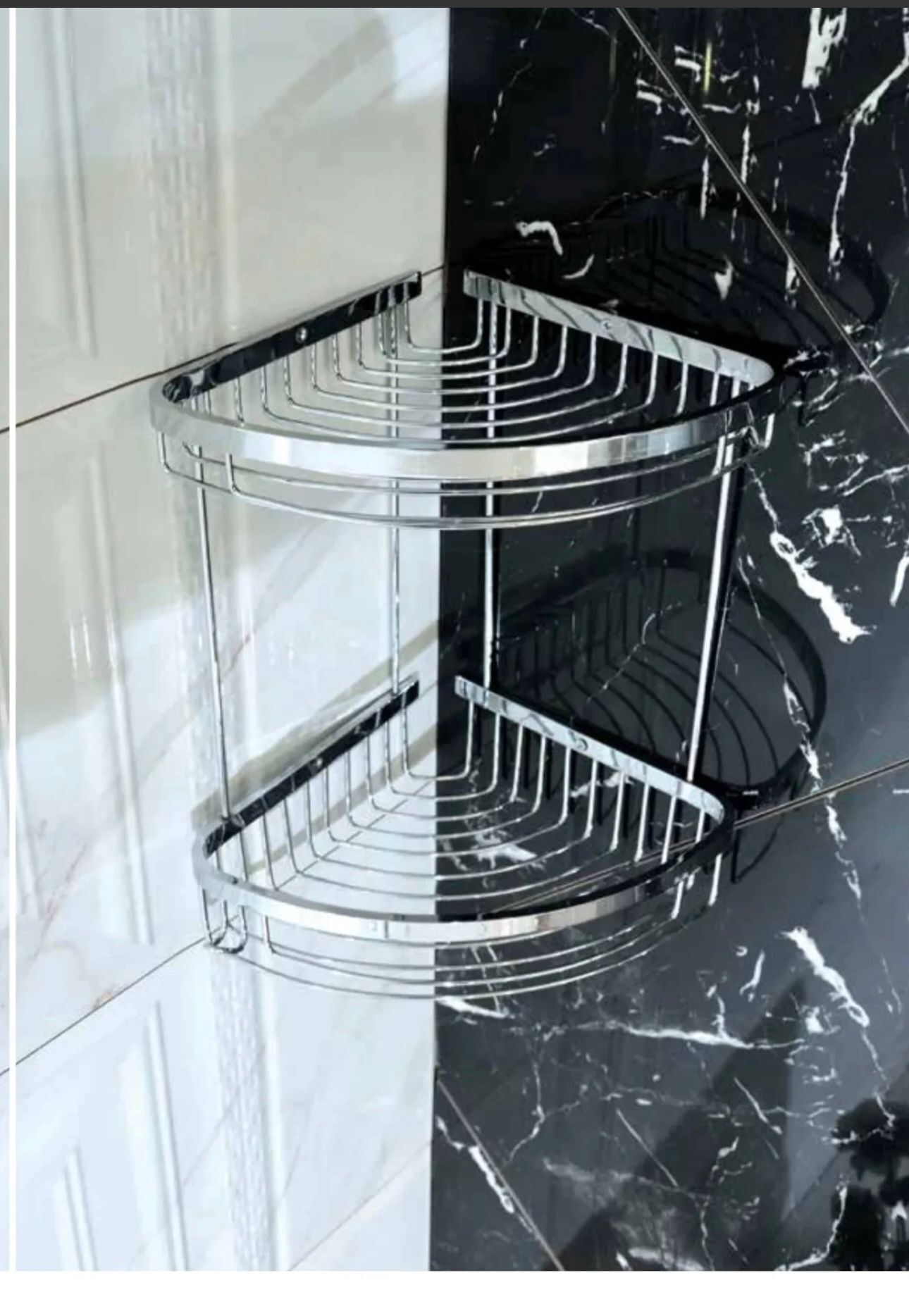 Banyo Şampuanlık Pirinç Malzeme Paslanmaz İkili Şampuanlık