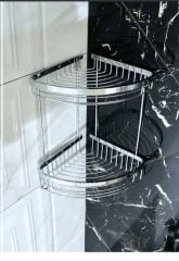 Banyo Şampuanlık Pirinç Malzeme Paslanmaz İkili Şampuanlık