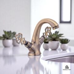 Eskitme Musluk Antik Lavabo Bataryası Özel Seri Vintage Armatür