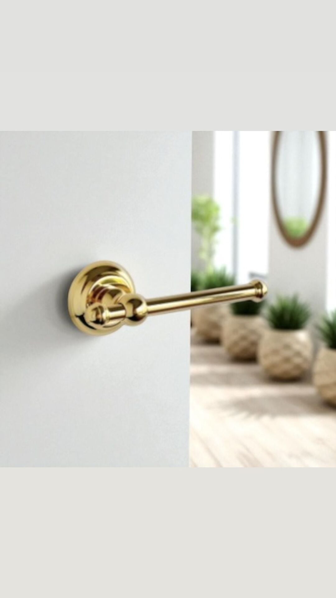 Gold Tuvalet Kağıtlığı Vintage Tasarım Pirinç Materyal Gold Kağıtlık