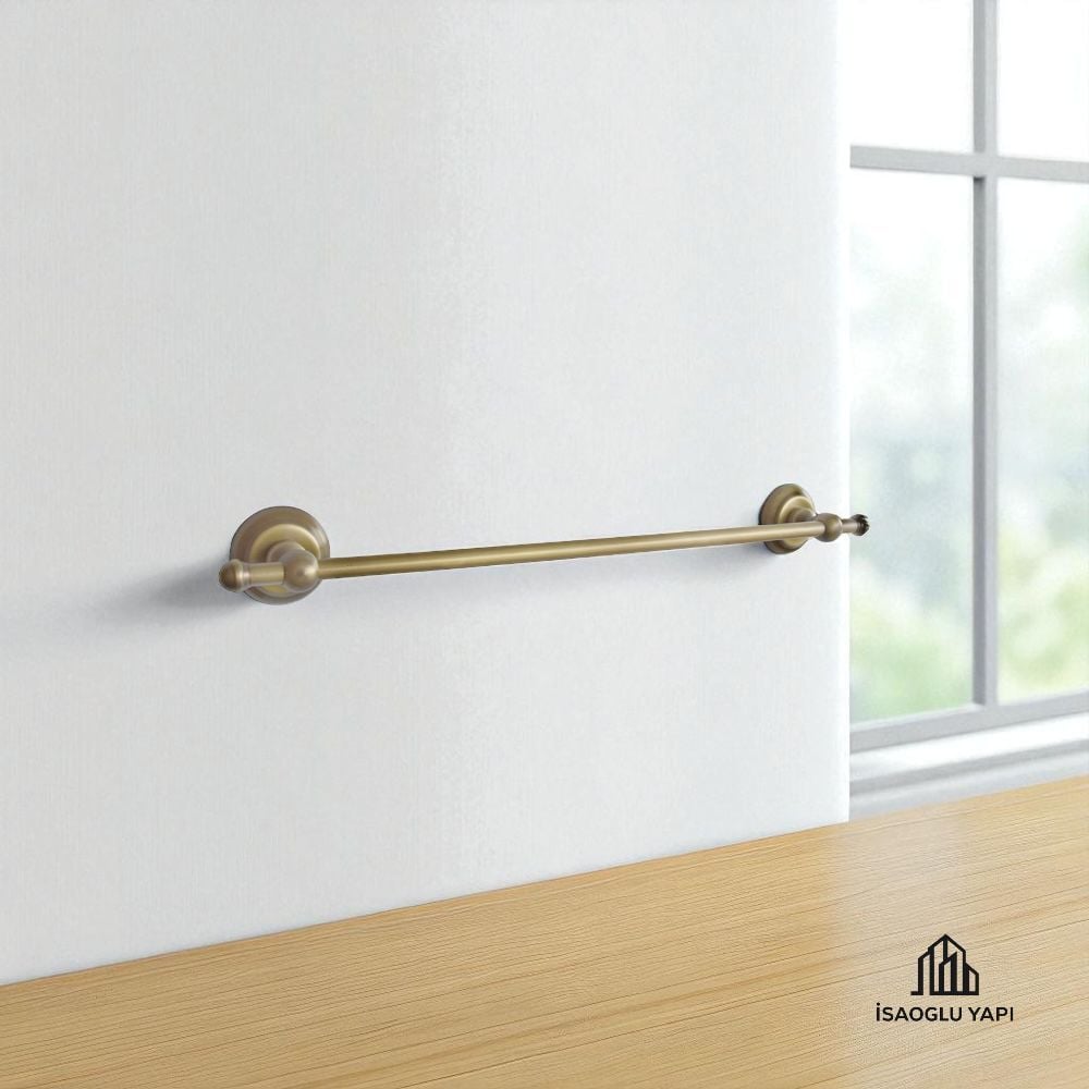 Antik Gold Havluluk Klasik Model Uzun Havluluk Pirinç Materyal Eskitme Gold