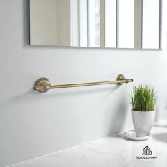 Antik Gold Havluluk Klasik Model Uzun Havluluk Pirinç Materyal Eskitme Gold