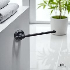 Siyah Havlu Kağıtlık Vintage Seri Kağıt Havluluk Mat Siyah Havluluk