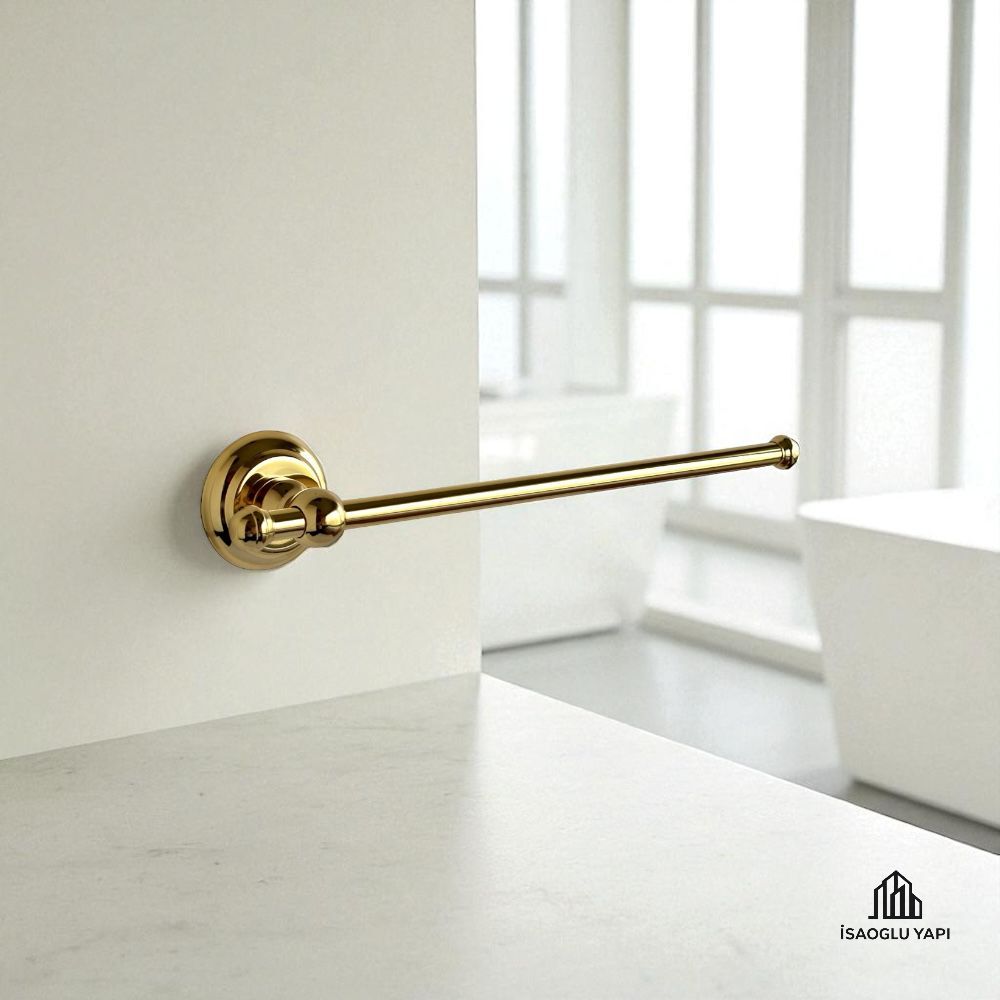 Gold Kağıt Havluluk Klasik Tasarım Havlu Kağıtlık Gold Pirinç Materyal