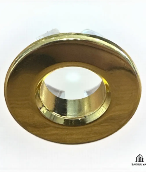 Gold Lavabo Yüzüğü Gold Lavabo Taşma Tıpası Metal Ürün Paslanmaz Gold Renk Gider Tıpası