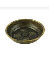 Kurna Musluğu Antik Gold Kurna Bataryası Komple Set Hamam Tası Dahil Üçlü Mat Antik Gold