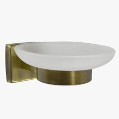Antik Gold Sabunluk Pirinç Malzeme Eskitme Banyo Sabunluk