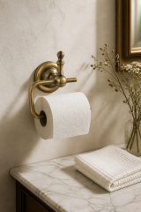 Antik Gold Tuvalet Kağıtlığı Retro Tasarım Komple Pirinç Paslanmaz Açık Banyo Tuvalet Kağıtlık Antik Altın Renk