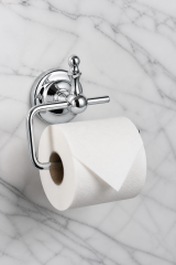 Gümüş Krom Tuvalet Kağıtlığı Retro Tasarım Komple Pirinç Paslanmaz Açık Banyo Tuvalet Kağıtlık Silver Rustik Renk