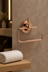 Bakır Bronz Tuvalet Kağıtlığı Retro Tasarım Komple Pirinç Paslanmaz Açık Banyo Tuvalet Kağıtlık Bronz Bakır Renk