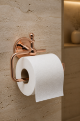 Bakır Bronz Tuvalet Kağıtlığı Retro Tasarım Komple Pirinç Paslanmaz Açık Banyo Tuvalet Kağıtlık Bronz Bakır Renk