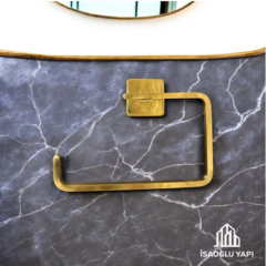 Mat Gold Havluluk Mat Gold Kare Havluluk Paslanmaz Pirinç Materyal