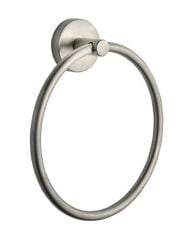 Mat Krom İnox Havluluk Fırçalanış Nikel Banyo Havluluğu Oval Modern Tasarım Paslanmaz Çelik