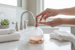 Bakır Sıvı Sabunluk Pirinç Materyal Bronz Banyo Sabunluk Etejerli Tasarım Bronz