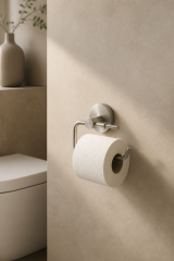 Mat Krom İnox Tuvalet Kağıtlık Leke Tutmayan Kolay Temizlik Özel Renk Banyo Tuvalet Kağıtlığı Paslanmaz Pirinç