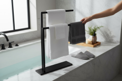 Mat Siyah Set Üstü Havluluk Aksesuarlık Komple Pirinç Ağır Malzeme