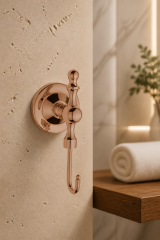 Bakır Bornozluk Bronz Retro Banyo Havluluk Bornozluk Pirinç Materyal Rustik Tasarım Paslanmaz Malzeme